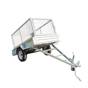 Factory Sales Galvanized Utility 8x5 Single Axle Small Box Trailer