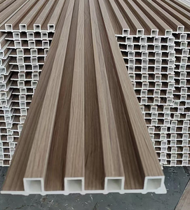 No Painting Low Maintenance WPC Fluted Wall Panel UV Stabilized Wood Grain Board for Luxury Hotel Residential Wall Renovation
