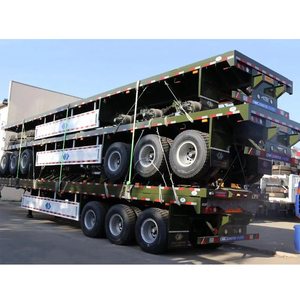 Heavy Duty Flatbed Semi Truck Trailer