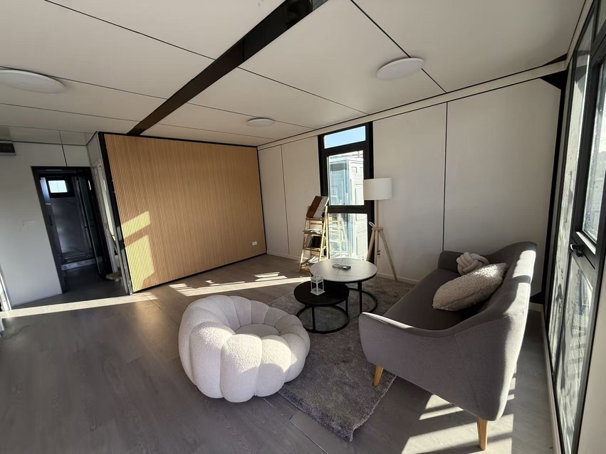 30ft Container House Fitted Kitchenette and Cabinets