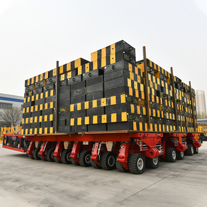 150 Tons 300 Tons 500 Tons SPMT Self Propelled Modular Transporter Hydraulic Multi Axle Flatbed Trailer