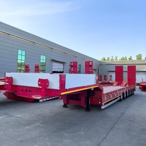 Heavy Duty 4 Axles 11.8m Semi-Trailer Container Transport Log Carrier Flatbed Full Hang Trailer