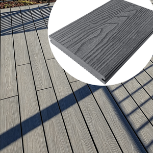 Snap-in Interlock WPC Composite Deck Tile Waterproof Outdoor Flooring